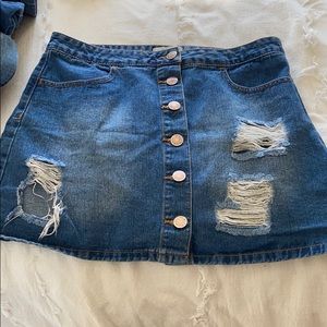 Forever 21 Jean Skirt